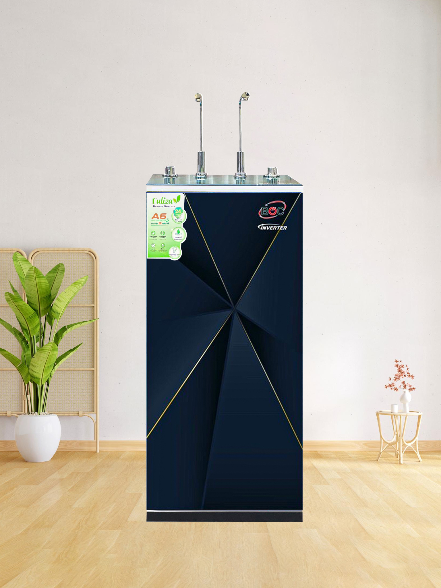 MÁY LỌC NƯỚC FULIZA CAO CẤP NÓNG NGUỘI 9 CẤP 2 VÒI