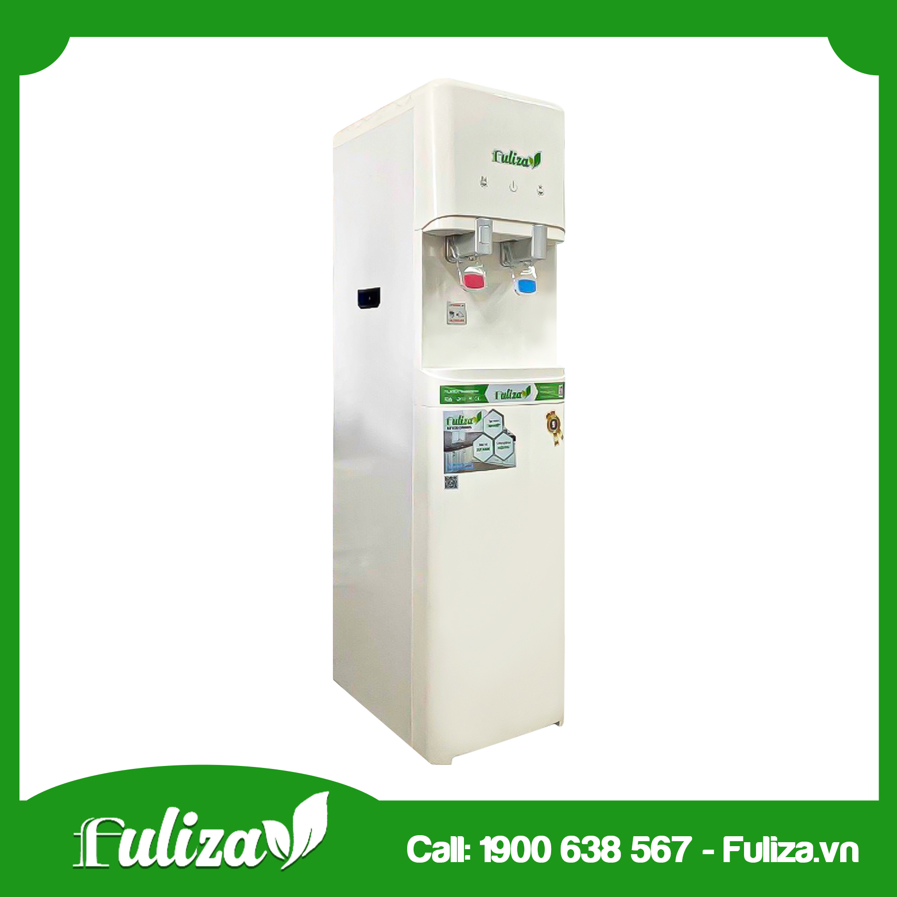 MÁY LỌC NƯỚC FULIZA CAO CẤP NÓNG LẠNH NGUỘI 6 CẤP 2 VÒI